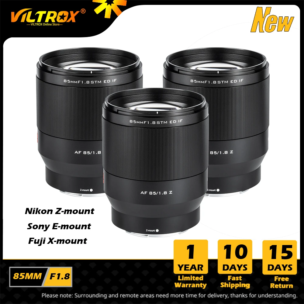 Viltrox 85mm f2.0 ii für Vollformat-Autofokus-Objektiv Canon Nikon Fuji Sony Objektiv Sony Fuji Fujifilm x Nikon Z Mount Kamera objektiv