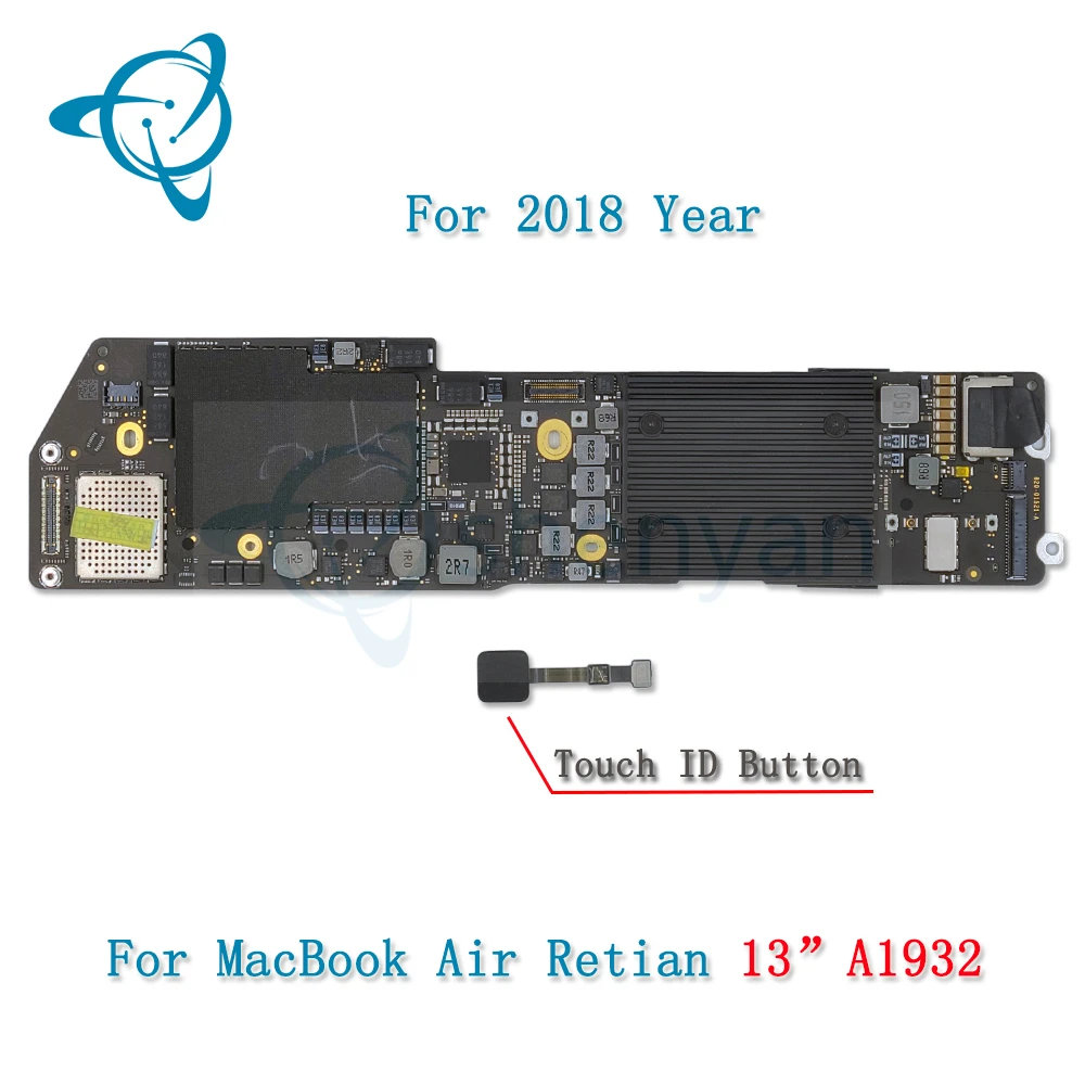 Материнская плата shenyan A1932 для Macbook Air 13,3 дюйма 1,6 ГГц 16 Гб ТБ SSD логическая плата с отпечатком пальца 2018 820-01521-A