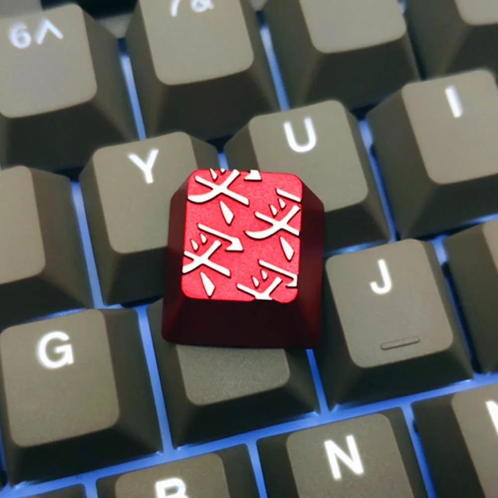 

R4 Profile Red Color Chinese Letter Buy Design Metal For Cherry Mx Switch Mechanical Gaming Keyboard Aluminum Alloy ESC Key Caps