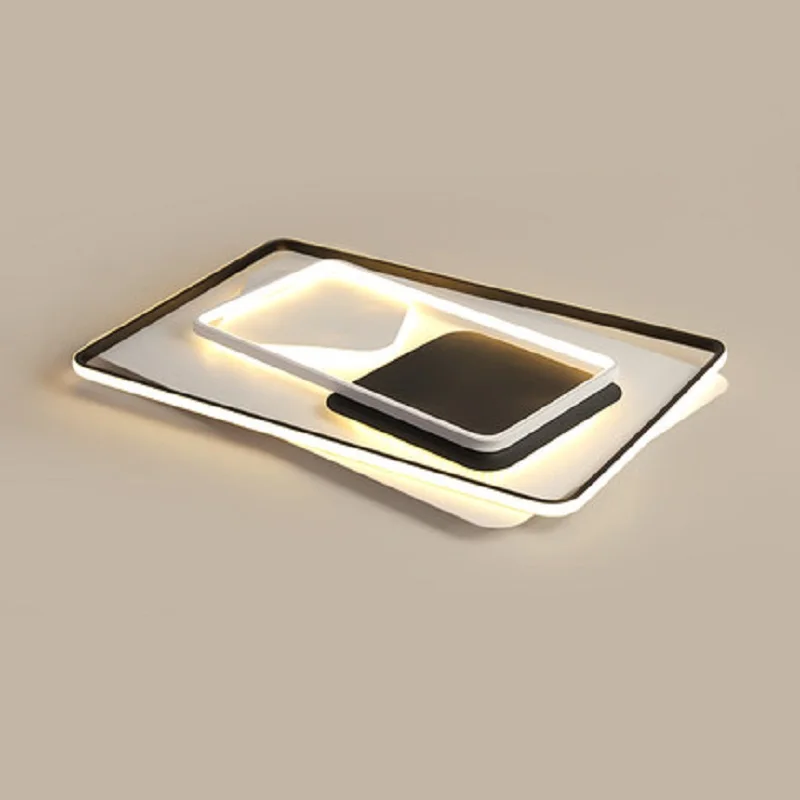 Rectangular led ceiling lamp modern lighting living room dining room studio circular dimming ceiling lamp
