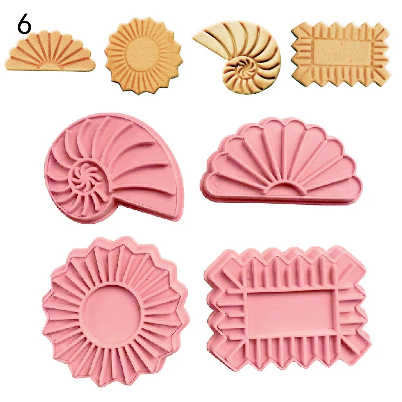 9 Styles 4Pcs/Lot Cookie Cutter Biscuit Sugar Mold Baking Sugar Chocolate Fondant Party Mould For Cupcake Cake Decorating Tools