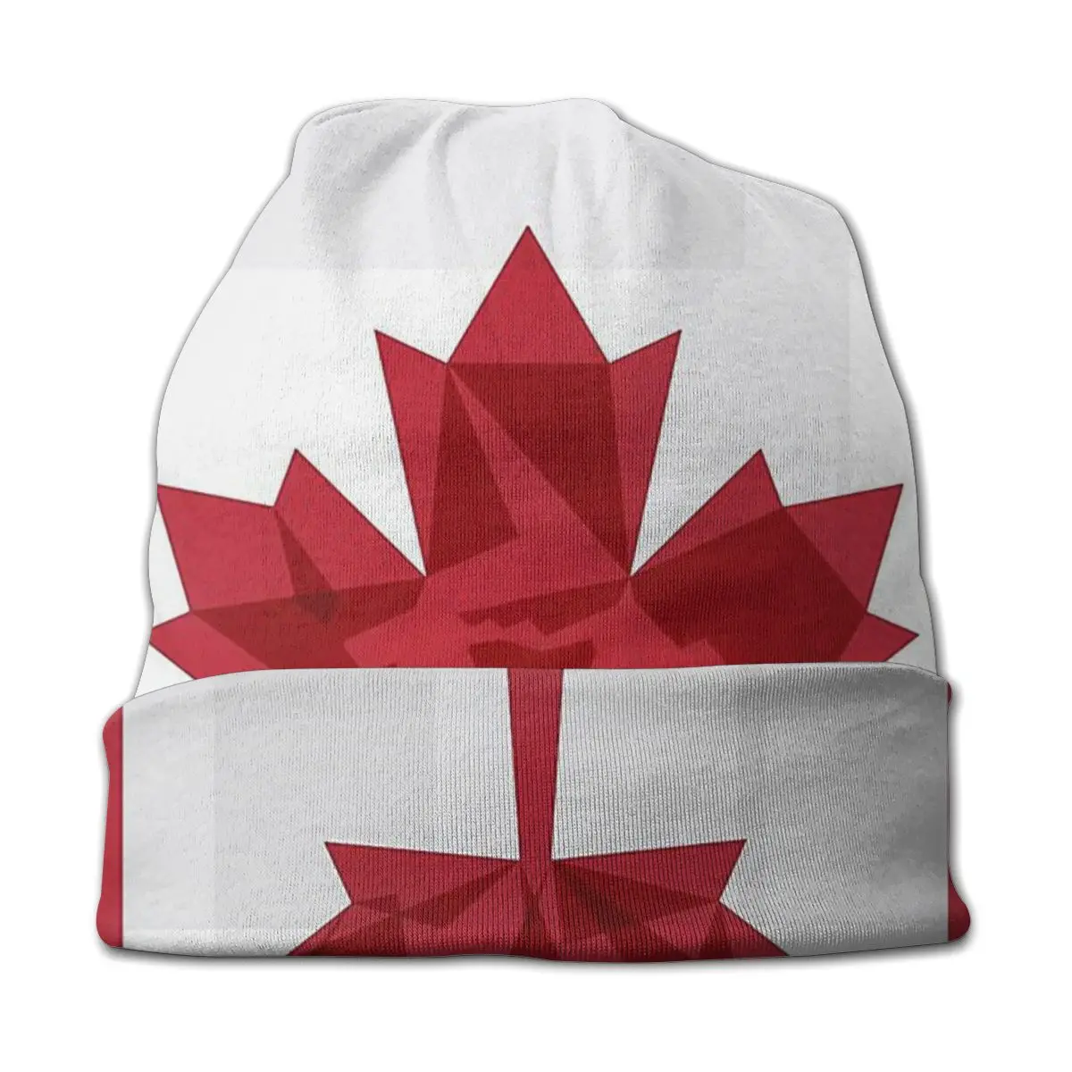 O Canada Flag Unisex Bonnet Winter Warm Hiking Hats Double Layer Thin Hat Breathable Caps