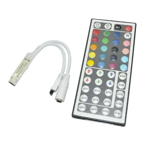 44 Keys LED IR RGB Controler For RGB SMD 3528 5050 LED Strip LED Lights Controller IR Remote Dimmer Input DC12V 6A Free Shipping