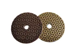 4 Inch 100mm Diamond Metal Polishing Pad Flexible Grinding Disc For Grinding And Cleaning Marble Granite Stone