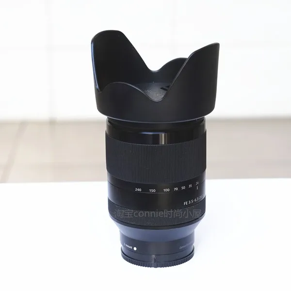 ALC-SH136 sh136 عكس زهرة البتلة عدسة غطاء هود 72 مللي متر لسوني E جبل FE 24-240 مللي متر F3.5-6.3 عدسة الكاميرا OSS