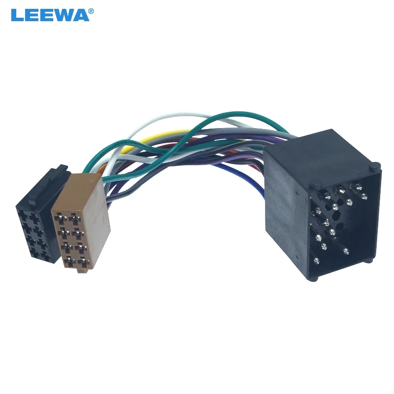 

LEEWA 10set Car Radio Female ISO Adapter Wring Harness Cable For BMW E31/E32/E34/E36/E38/E39/E46/Z3/Mini #CA6256