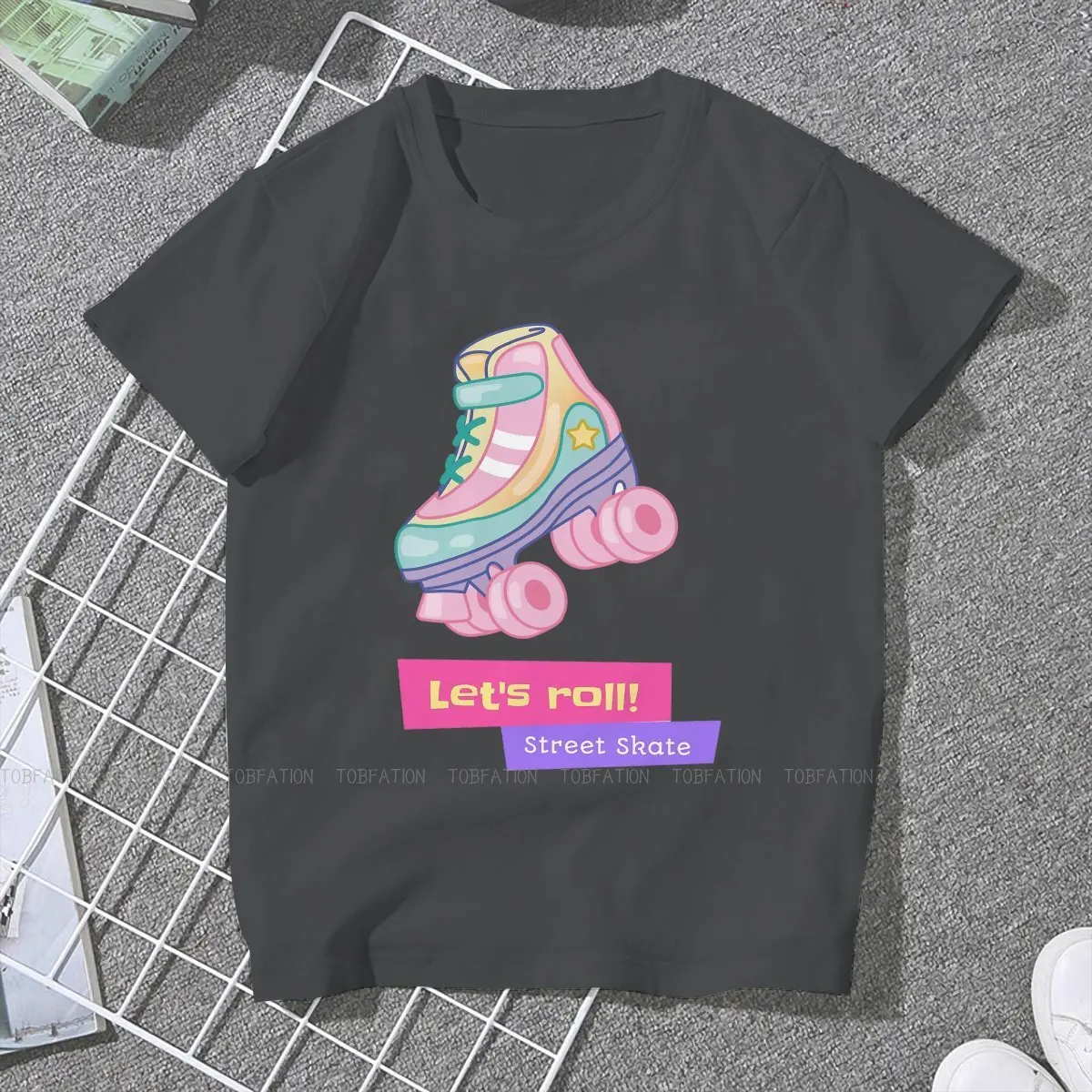 Street Rollerskating Hipster TShirts Roller Skating Recreational Streets Sport Fashion Girl 5XL Tops T Shirt O Neck Oversized