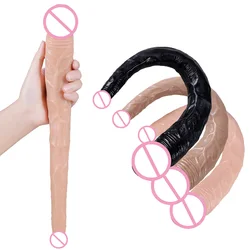 Long Strapon Double sided Dildo Anal Huge Dildo Sex Toys For Women Vaginal Huge Flexible Soft Dildo Big Realistic Penis Sex Shop