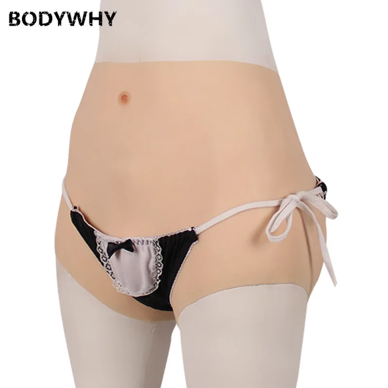 Transgender underpants artificial false buttock variant hip lift cross-four-corner fake tan pants female underwear insert