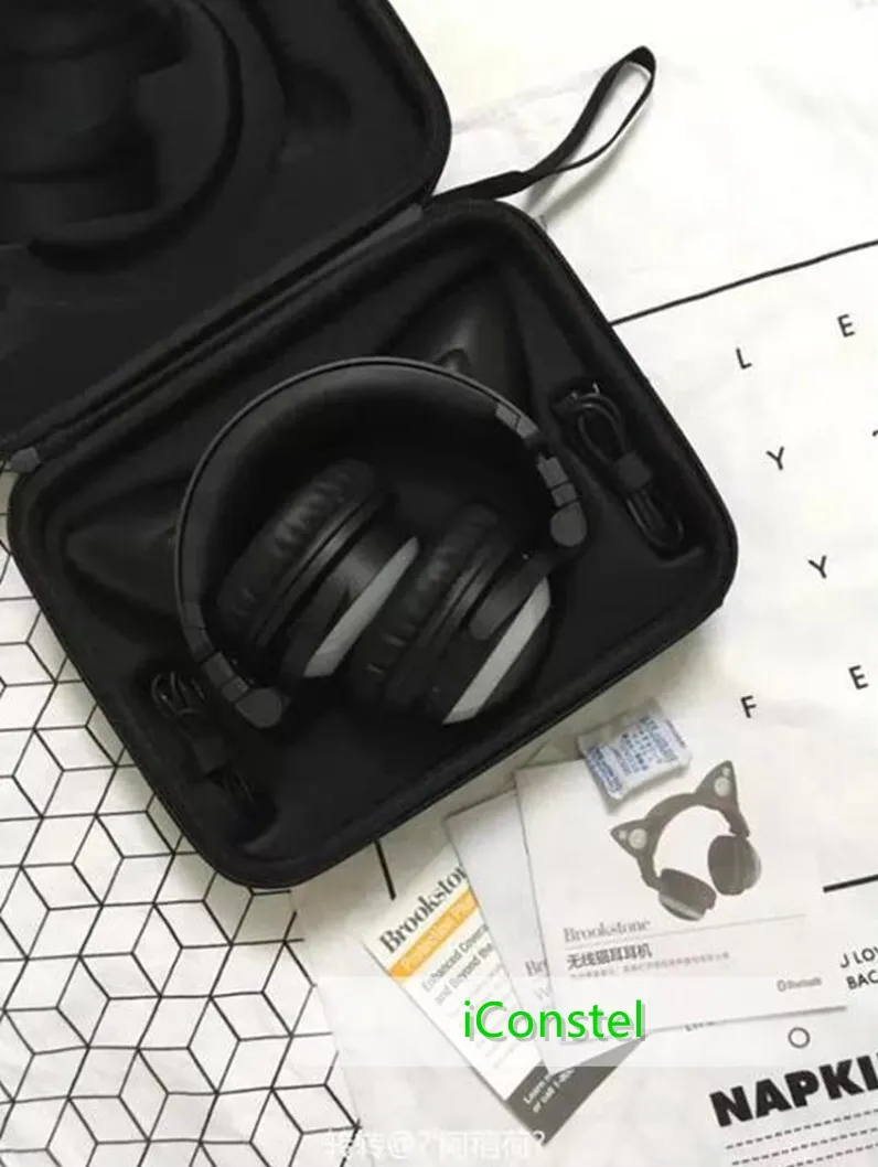 Orignal Brookstone Cat Ears Bluetooth Headphone Anime Animation