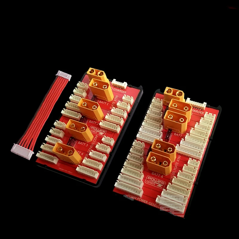 

PG Parallel Charging Board XT90 Plug Supports 4 Packs 2-6S 2-8S Lipo Battery For RC Models Multicopter Spare Part Accessories