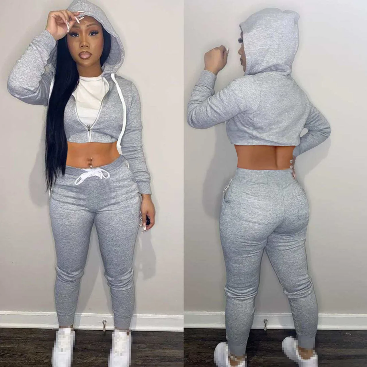 two piece set fall clothes for women 2 piece set women outfits long sleeve pants sets pants suits tracksuits sweatsuits female