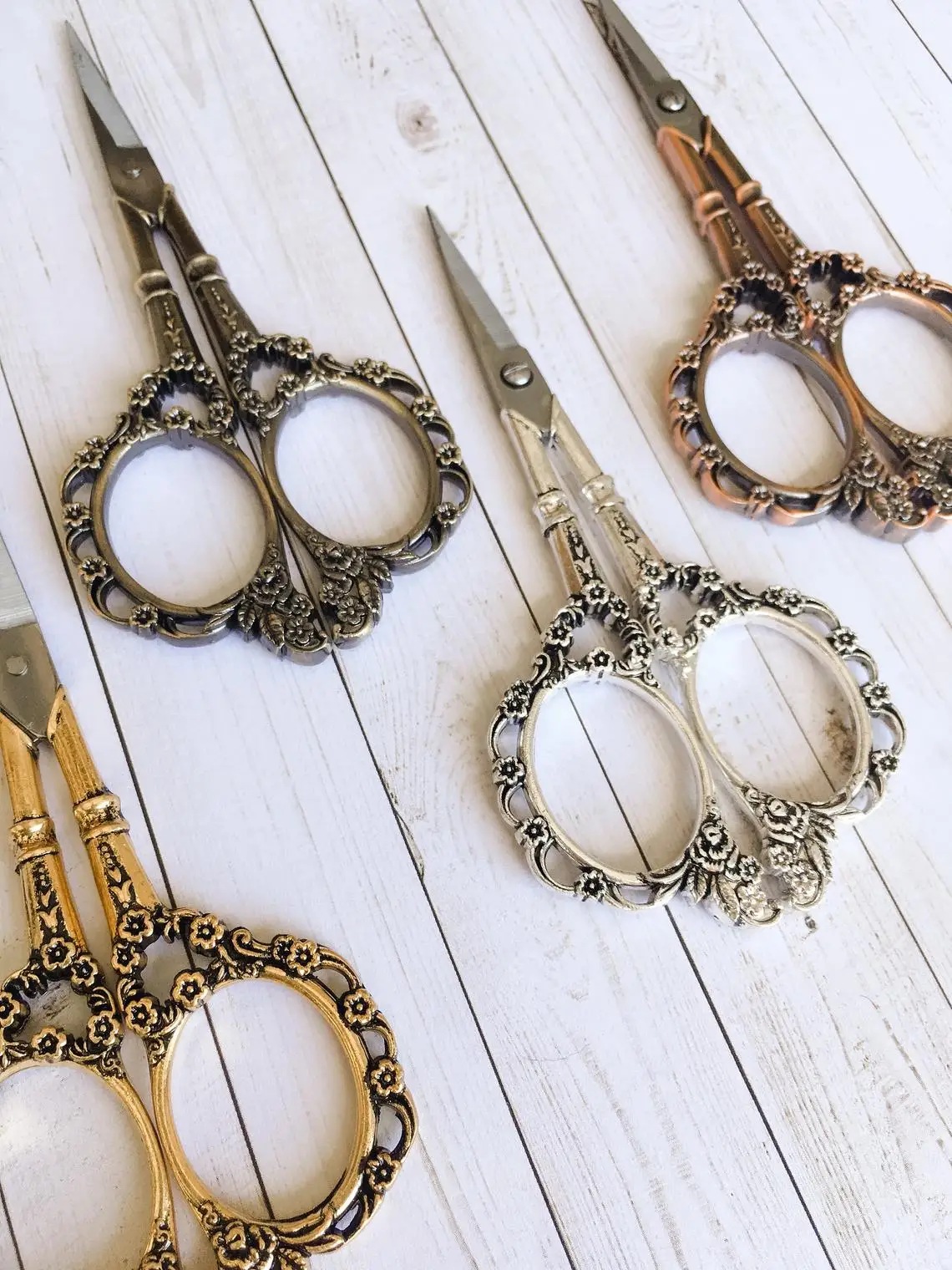 

Scissors - Nail Art Tool Vintage Antique Inspired Ornate Floral Yarn Scissors-Thread Scissors - Thread Snips - Tailor's Scissors