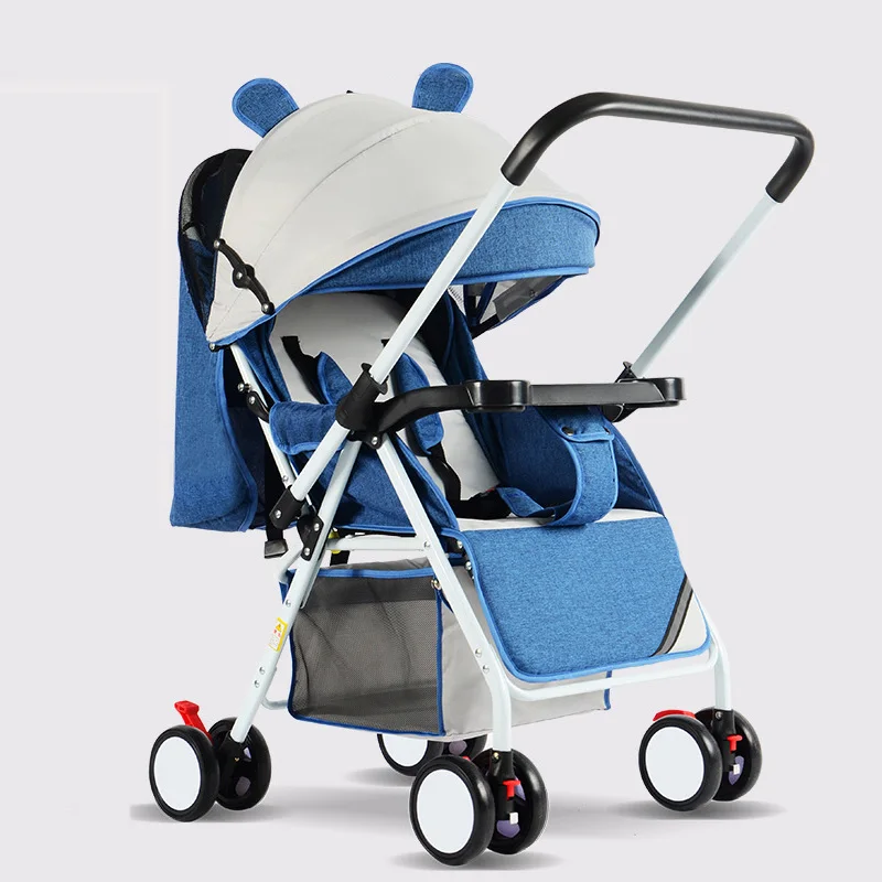 

Portable Baby Stroller Folding Baby Carriage Ultra Lightweight and Convenient Can Sit Lie Baby Simple Child Mini Four Wheel Cart