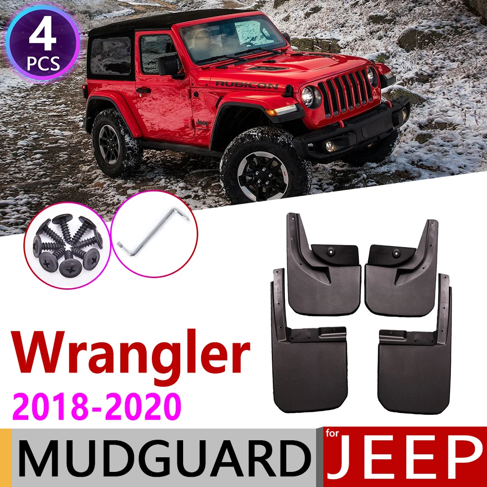 

4 шт. переднее заднее крыло автомобиля для Jeep Wrangler Sahara JL 2018 2019 2020 крыло брызговик щиток брызговиков аксессуары для брызговиков