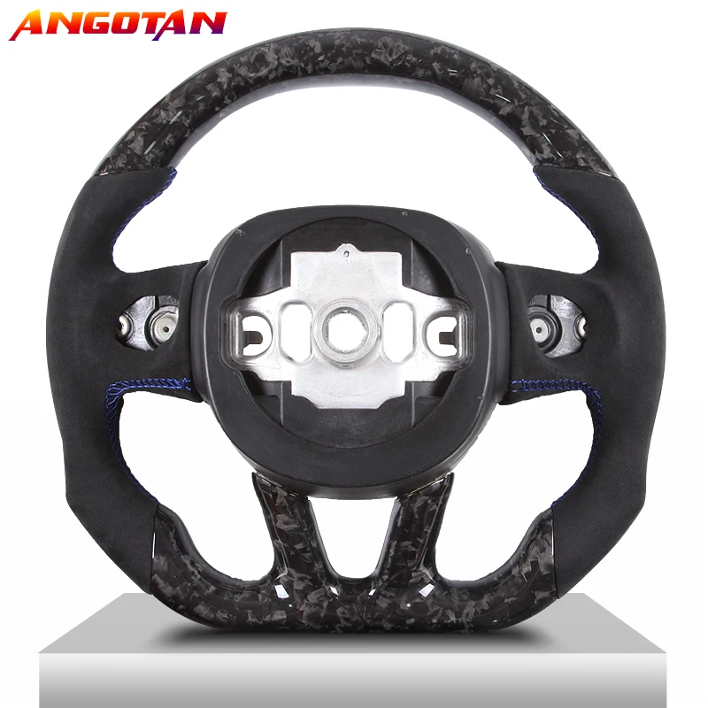 Forged Carbon Fiber LED Heated Carbon Steering Wheel Fit For 2015+ Dodge Challenger Charger SRT