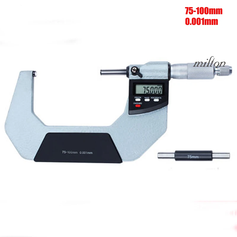 Elektronische Buiten Micrometer 0-25Mm 25-50Mm 50-75Mm 75-100Mm 0.001mm Digitale Micrometer Gauge Meter Micrometer Meetinstrumenten