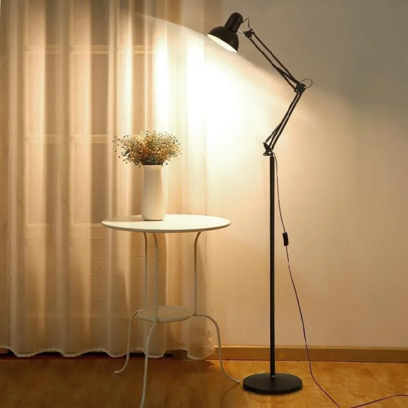 Living Room Floor Lamps Bedroom Beside Study Indoor for Home Decoration Light Modern LED Lighting Simple Live Streaming Fixture