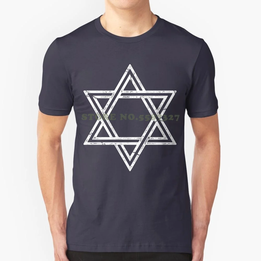 Tee Shirt For Men O-Neck Tops Male Mens T Shirt-Star Of David-8ball Originals Tees