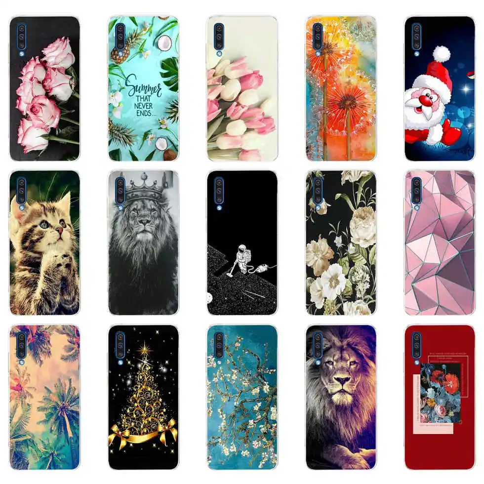 FOR Funda Samsung A50 Case Soft Silicone Cover FOR Samsung Galaxy A50 A 50 2019 A505 A505F SM-A505F Cute Phone Cases Couqe