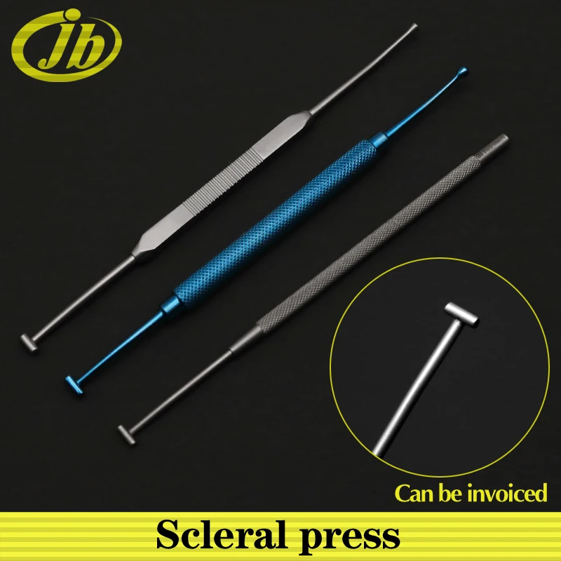 Scleral Press Stainless Steel Single-End 13Cm Titanium Alloy Double-End Ophthalmic Instrument