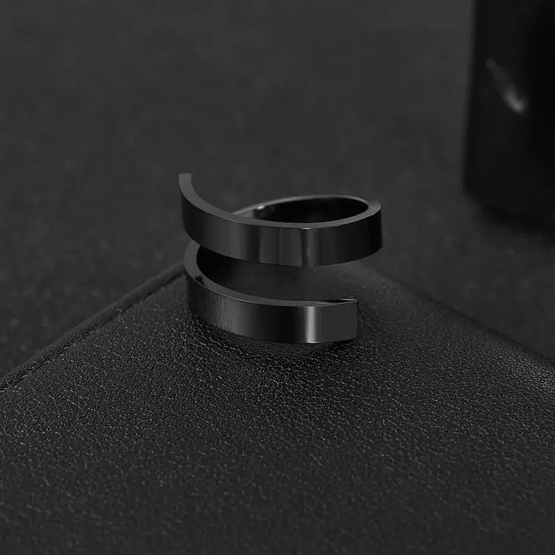 2021 Hiphop Rock DoubleLayer Ring for Men Women  Stainless Steel Rings Male Female Jewelry Wedding Couple Gift