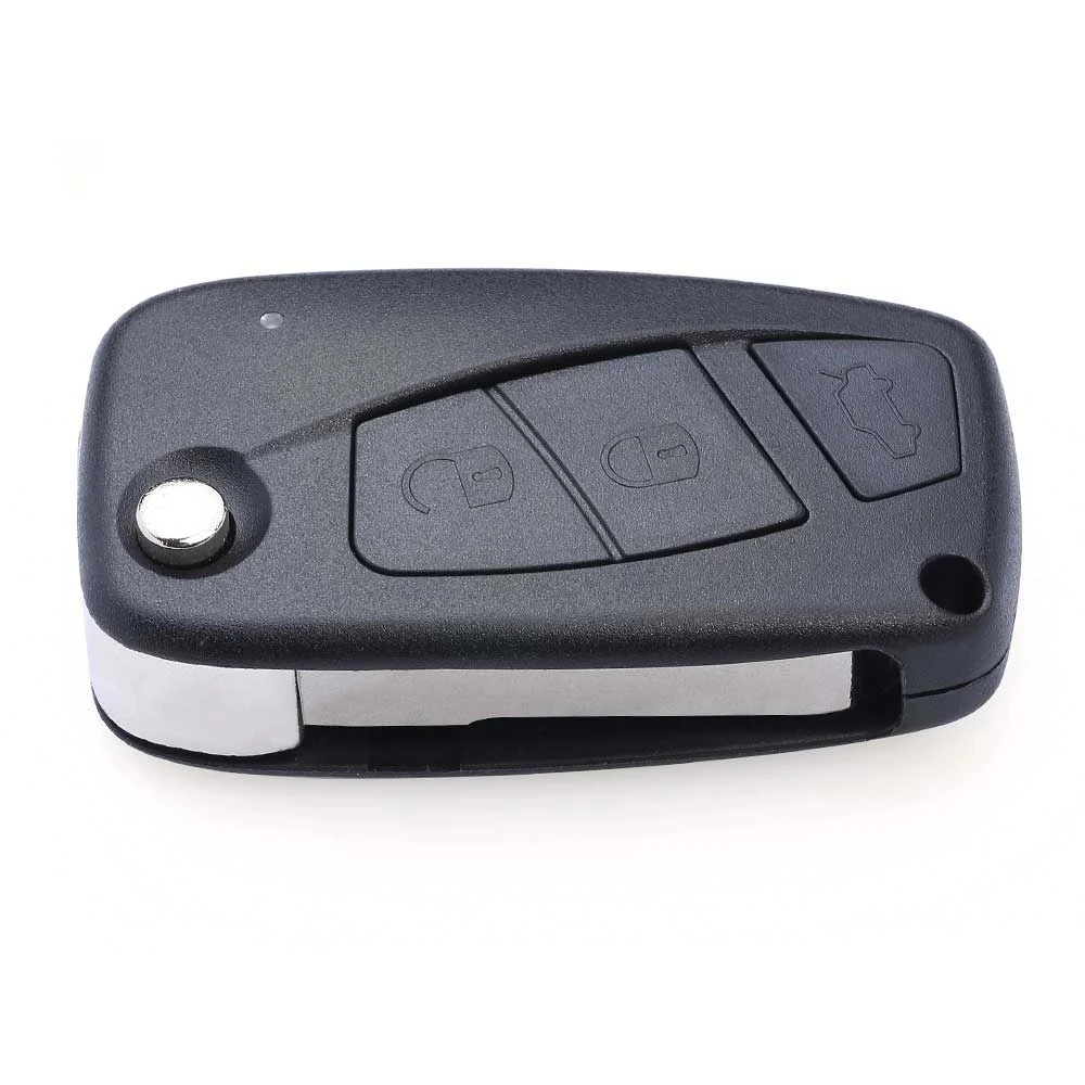 KEYECU 3 Buttons 433MHz Megamos ID48 Chip Flip Remote For Fiat Bravo Liena Stilo Jumper Punto Ducato Ypsilon Iveco Daily Key Fob