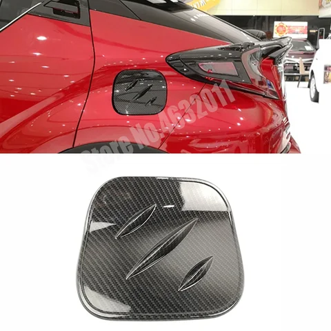 Для Toyota C-HR ЧР 2017 2018 ABS углеродного волокна вода трансферная печать дверные ручки чаши снаружи Накладка аксессуары 6 шт.