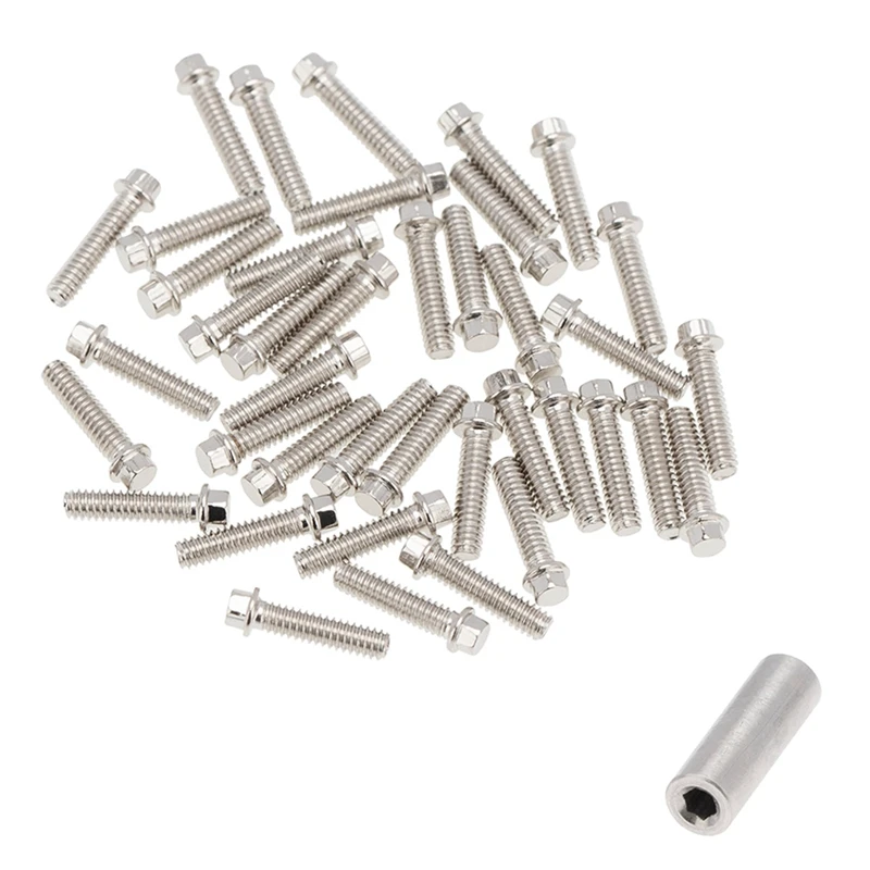 100Pcs 1.9 2.2 Wheel Rim Imperial M2 Screw Decoration for 1/10 RC Crawler Axial SCX10 90046 AXI03007 Traxxas TRX4