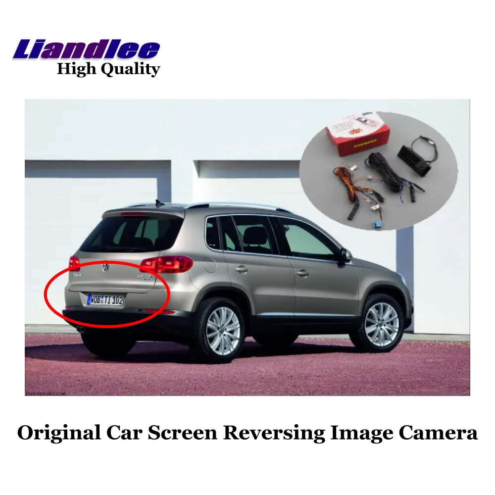 For Volkswagen VW Tiguan L 5N 2017 2018 2019 2020 Car Track Handle Camera Original Screen Upgrade Reversing HD CCD CAM