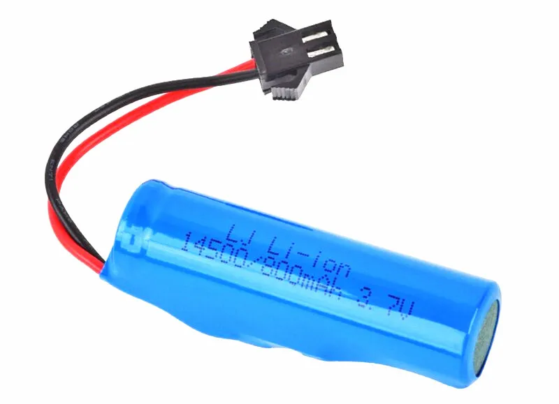 Batería recargable para juguetes a control remoto, pila de 3,7 V, 800mAh, 14500 v para C2 D828, helicóptero, coche, Baot, tanque, pistola, camión, tren, motocicletas