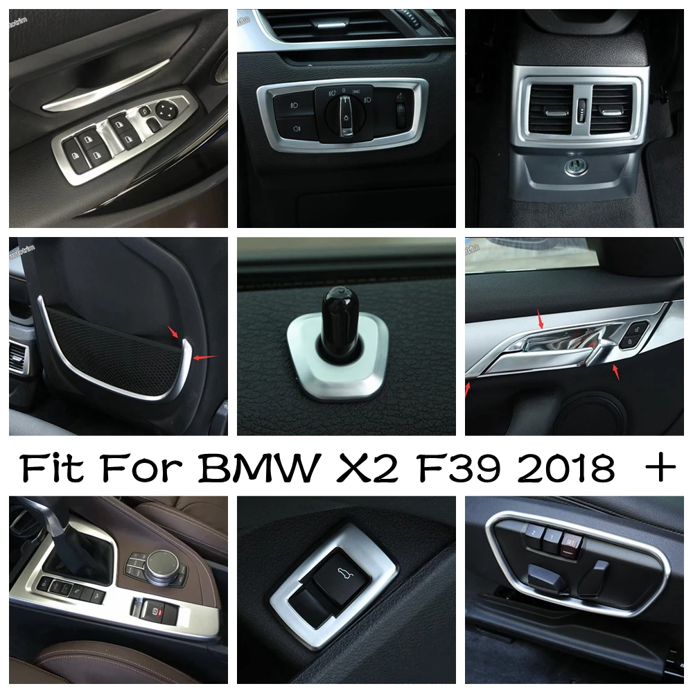 Seat Adjust Panel / Gear Shift / Window Lift / AC Air Conditioning Outlet Vent Cover Trim Accessories For BMW X2 F39 2018 - 2021