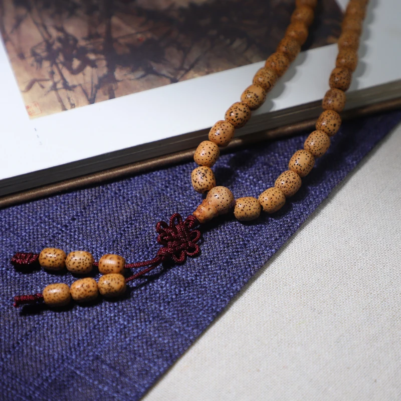 Beads Natural Stars and Moons Bodhi Buddhism 108 Mara Bracelet Prayer Yoga Necklace 8mmx9mm Beads Rosary Good Luck Gift 5