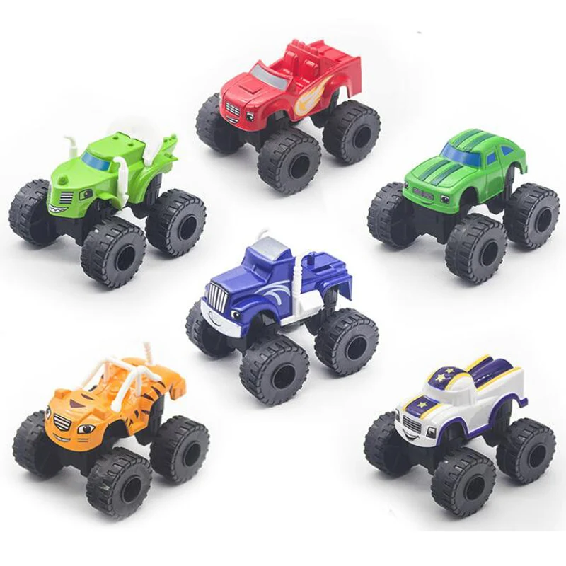 Blaze Car Toys 1:32 Vehicles Diecast Toy The Monster Machines Cartoon PVC Car Model Toys Racing Cars Mountain vehicle Gift