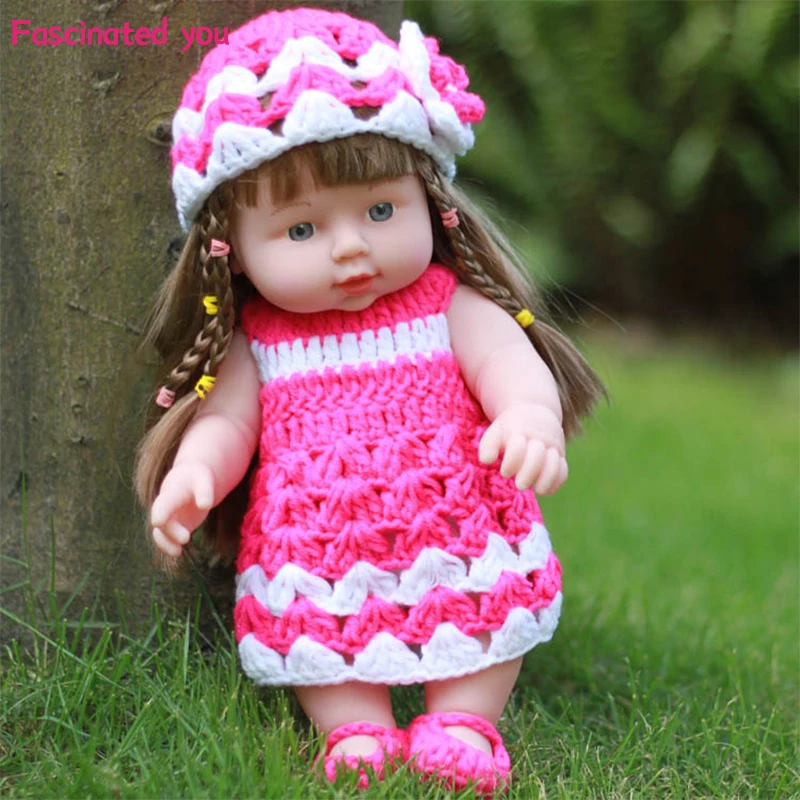 NEW 30CM  Lifelike Full Silicone Body Reborn Baby Doll Toy Children's companion toy gift  For Girl Children's Day Birthday Gift