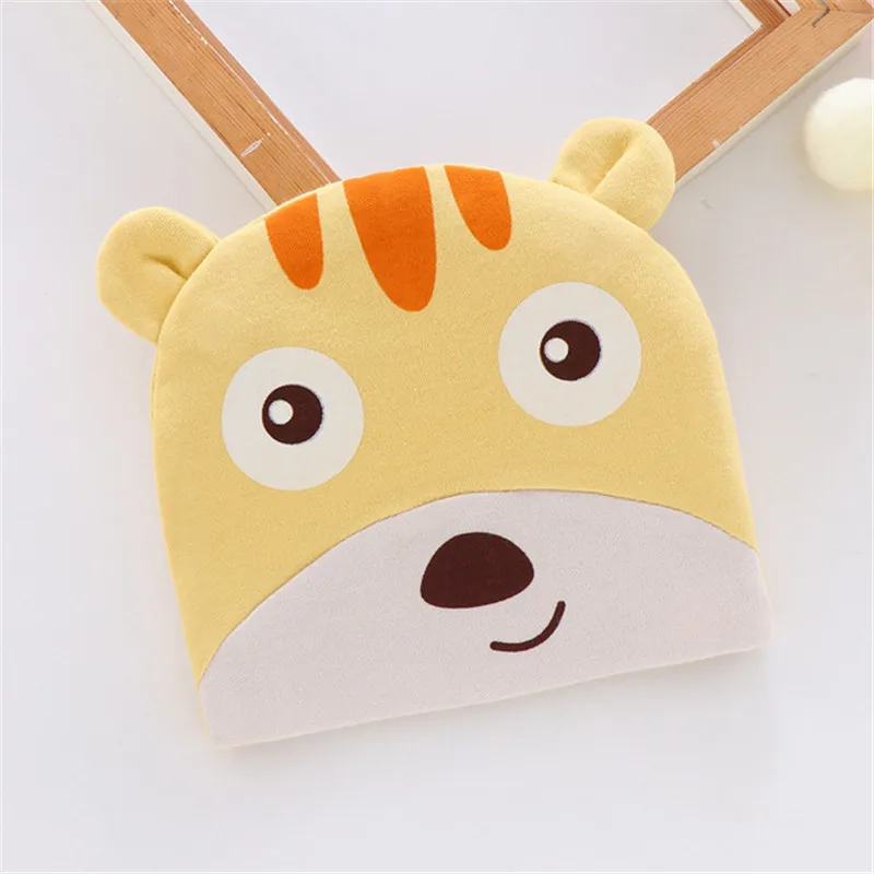 Baby Cartoon Animals Print Cotton Warm Newborn Hat Baby Girl Boy Autumn Winter Hats For Kids Infant Toddler Beanie Cap Girls Hat