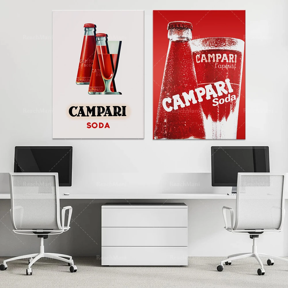 

Affiche de téléchargement numérique de publicité rétro Campari Soda Impression de Campari amer