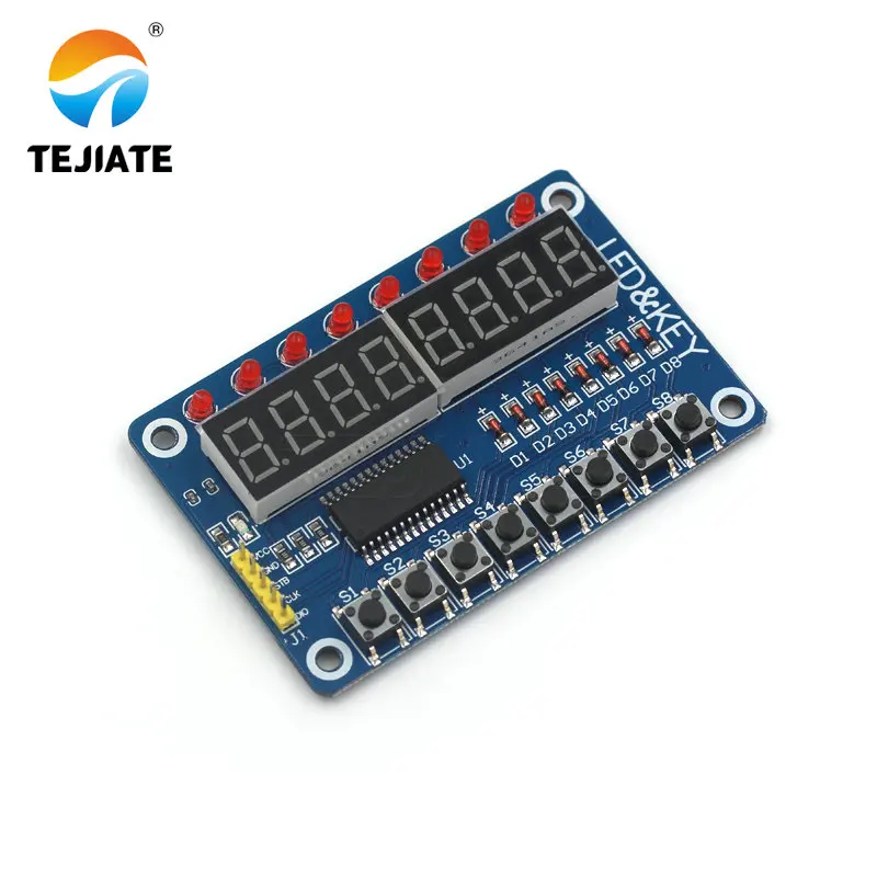 Módulo de exibição de chave tm1638 para avr new 8-bit digital tubo de led 8-bit