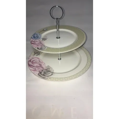 Aryıldız AR70024 Porcelain Two-Story Presentation Dish