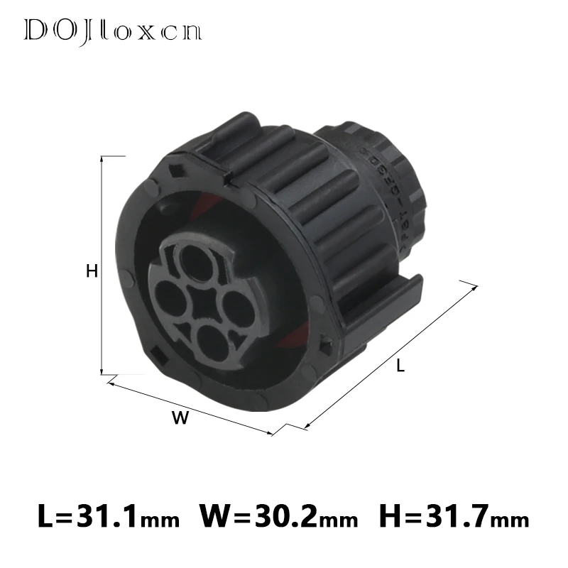 Tyco-enchufe de cableado con Sensor de velocidad, conector hembra negro sellado, odómetro, odómetro, 4 pines, redondo, A7, 5/10/20/50 juegos,