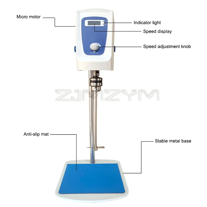 Digital Display Strong Electric Mixer Electric Lab Overhead Stirrer Laboratory Precision Force Increasing Timing Electric Mixer