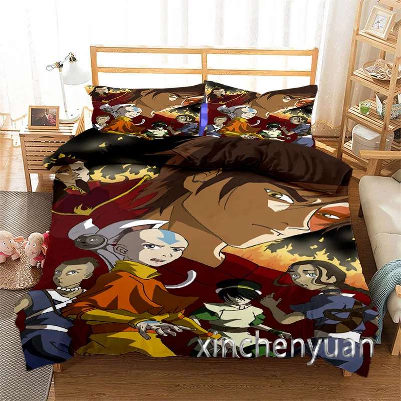 Avatar The Last Airbender 3D Printed Duvet Cover Set Twin Full Queen King Size Bedding Set Bed Linens Bedclothes for Young K80