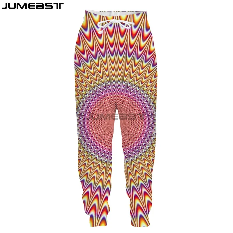 

Jumeast Men Women 3D Visual Illusion Oversized Streetwear Harajuku Casual Long Pants Sweatpants Fashion Spring Autumn Trousers