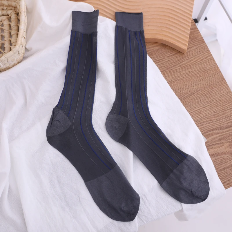 Tube Socks Men\'s Stocking Summer Business Dress Socks  Exotic Formal Wear Sheer Socks Suit Men Wear Socks Sexy Men\'s TNT Socks