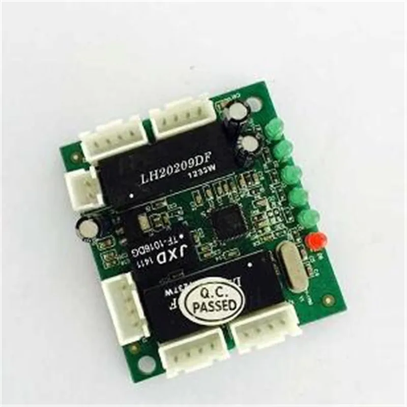 Mini modul 5V-12V ethernet switch circuit board für ethernet schalter modul 10/100mbps 5/8 port PCBA bord OEM Motherboard