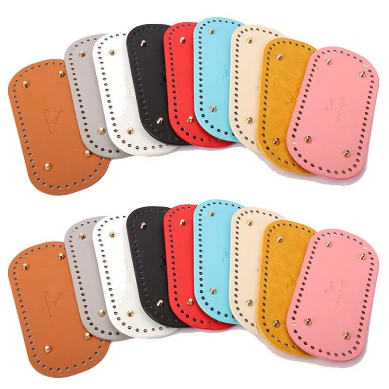 

Purse Bottom for Crochet Crochet Bag Bottom Leather Bottom Shaper Pad for Bags Base with Holes for DIY Crochet Bag Making