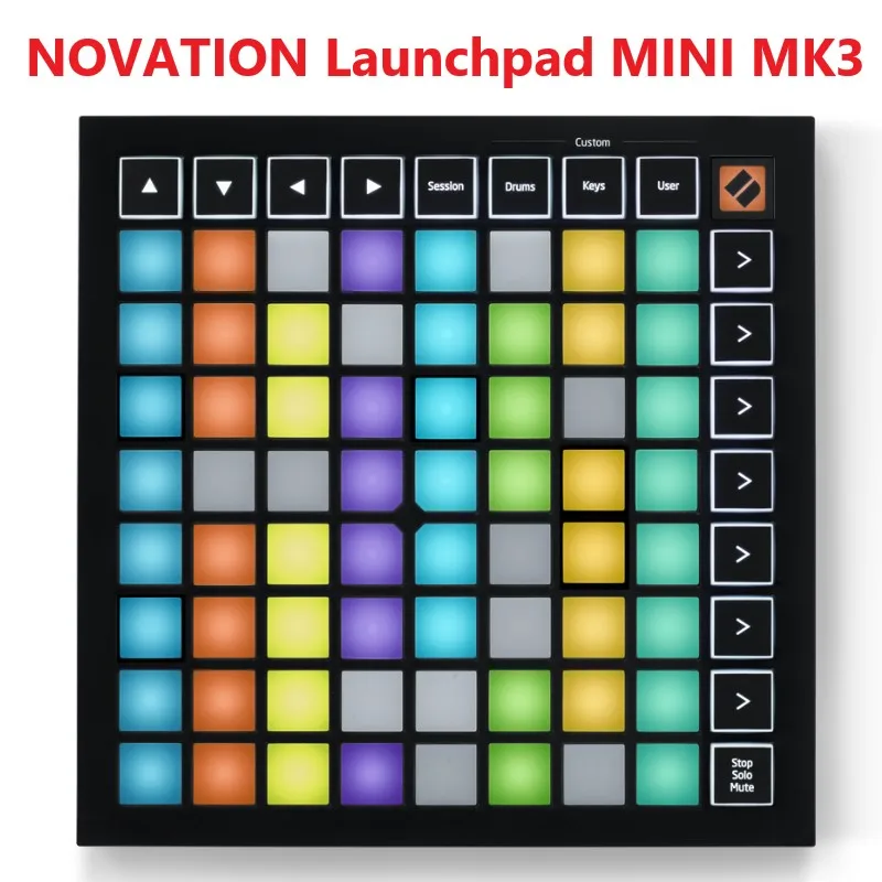 Portable 64 RGB pad MIDI grid controller Novation Launchpad Mini MK3 with 3 Custom Modes for Live performer