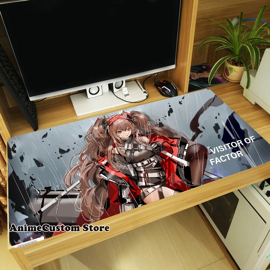 Arknights Angelina Anime Anti-slip Mouse Pad Thicken Laptop Anime Large Mousepad Table Keyboard Mat Playmat Cosplay Gift