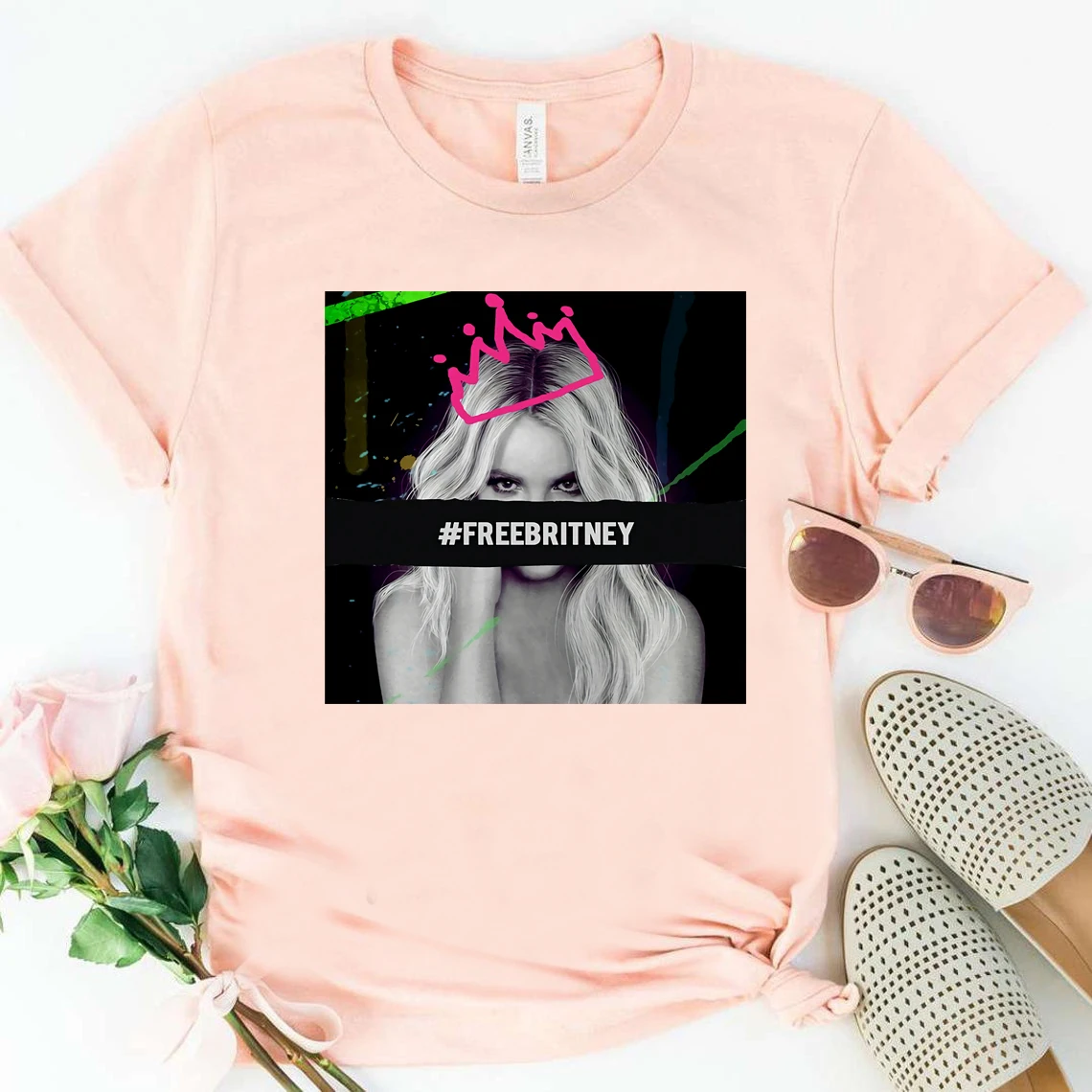 Free Britney  T-shirt  Britney Spears Graphic Tee Free Britney Movement Shirts Women Kawaii Vintage Aesthetic Tees Hipster Tops