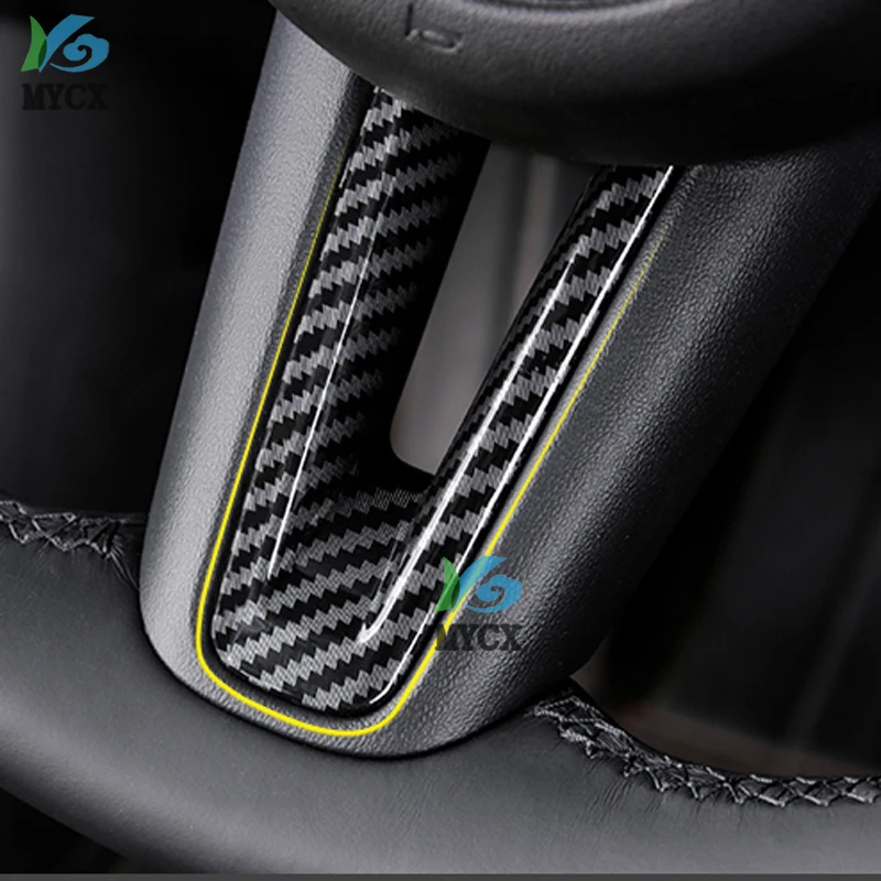 4 قطعة لمازدا CX30 CX-30 2020 2021 الداخلية غطاء عجلة القيادة تقليم الكروم اكسسوارات السيارات التصميم